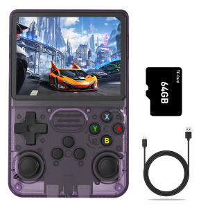 Portable Video Game R36S + 15000 Game Console 64g Linux IPS Screen 3.5-inch Handheld Video Game Console Portable
