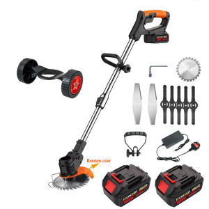 🔥1680w🔥Mesin Rumput 1688VF Bateri Cordless Grass Cutter Machine Rechargeable Electric Lawn Mower Portable Grass Trimmer Adjustable Pemotong Rumput Multifunction Garden Pruning tool
