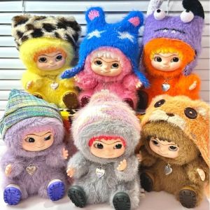 Wakuku V2 Fox and Bunny Trick or Treat Series Plush Blind Box Keychain Girl Bag Pendant Friends Surprise Gifts