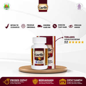 Black Garlic Kapsul 100% Original Ekstrak Bawang Putih Hitam Bergaransi Resmi BPOM & Halal MUI