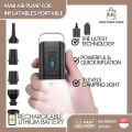 Mini Electric Wireless Air Pump Portable with Camping Light – Type-C Rechargeable for Inflatables. 