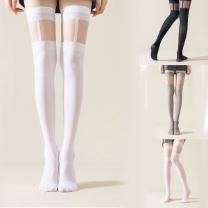 Vớ cao tới đùi vớ trên đầu gối màu trơn vớ cao tới đùi đục vớ ống vớ bốt dài cho phụ nữ