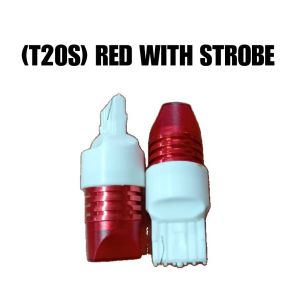 LED (T20S) RED WITH STROBE 1 PAIR
