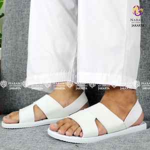 Nabawi Sandal Jepit Haji Umroh - Putih