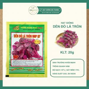 [EcoSeeds] Combo 2 Gói Hạt Giống Rau Dền Đỏ Lá Tròn Nông Hưng Phú - Trồng Quanh Năm - Gói 20g