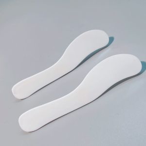 White Color 1pc Reusable Hair Wax Cleaning Spatulas / Curved Mask Plastic Applicator / Girls Hair Removal Cream Auxiliary Tool / Hair Removal Scraper