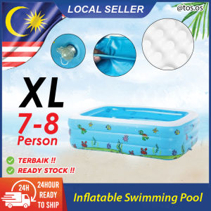 Inflatable Swimming Pool Fun Cartoon Ocean Children Baby Lounge Pool Family Outdoor / Kolam Renang / Kolam Mandi