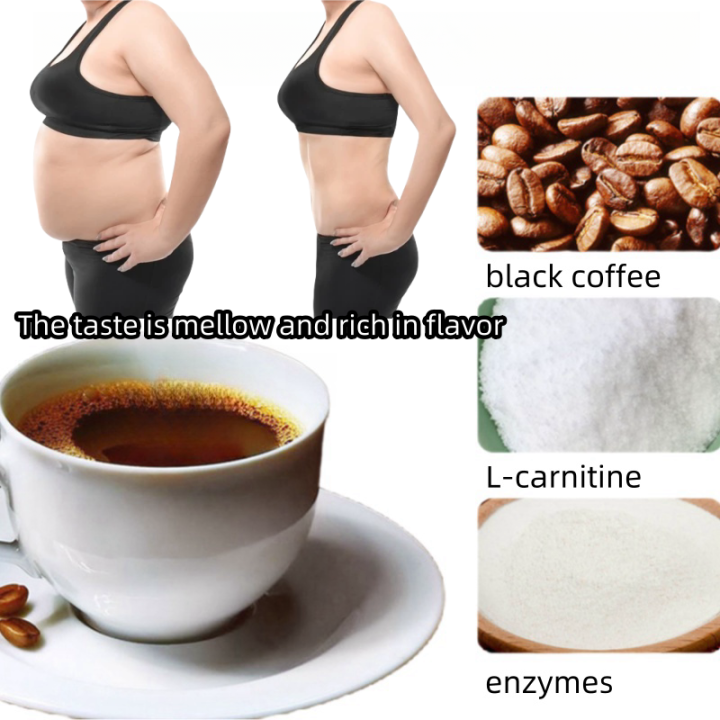 l carnitine with black coffee Nature Gift BLACK COFFEE PLUS Weight Loss Diet Fiber L Carnitine Vitamins  sachet main image 1