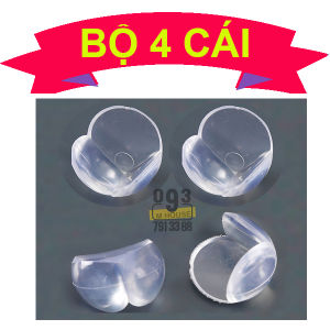 Combo 4 Cao Su Silicon Bọc Góc Bàn GhếBịt Góc Cạnh Bàn Cạnh Tủ
