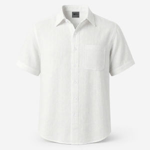 MILVUS PRESIDENT Áo Sơ Mi Nam Linen NOMAD Áo Sơ Mi Tay Ngắn Chất Vải EasyLinen Mềm Mại Thoáng Mát Thấm Hút Đi Chơi Cafe