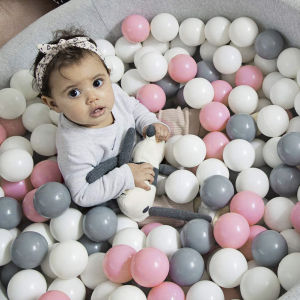 บอลชายหาดสระว่ายน้ำสำหรับของขวัญสำหรับเด็กเล่นบอลพลาสติกนุ่มปลอดภัยสำหรับเด็ก100ชิ้น