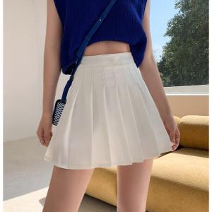 【XS-3XL】 Korean Skirt Fashion Womens High Waist Skirt Slim Pleated Skater Tennis School Skirt