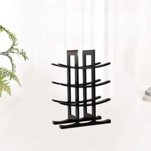 xpkQ Modern Creative Wine Rack Wooden Multi‑layer Ornament Bar Wine Rack Anti‑slip Design Wine Holders Durable Construction Barware 8K3Q7