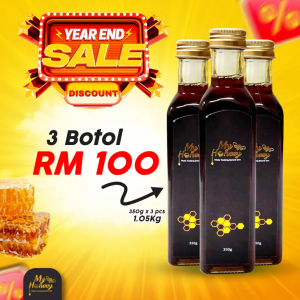 Madu Tualang Asli My Honeey - Madu Tualang Original - Disahkan Genom & UKM Unipeq