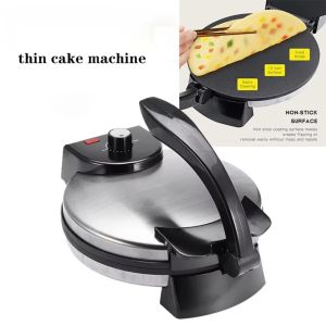 SEKINEW Non Stick Electric Crepe Maker Easy Cleaning Simple Cooking Pan Durable Knob Temperature Control Tortilla Quesadilla Machine Household
