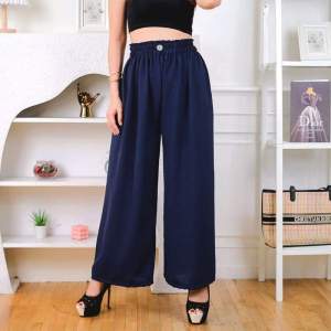 CELANA WANITA KULOT KANCING CRINKLE AIRFLOW PREMIUM