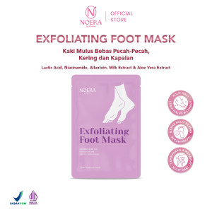 Noera Exfoliating Foot Mask | Masker Kaki Foot Peeling Mask | Peeling Foot Mask | Masker Kaki Remove Dead Skin | Tumit Pecah-Pecah Kaki Kering Kaki Kapalan