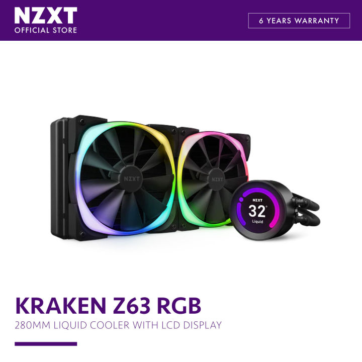 NZXT Kraken Z63 RGB Matte Black/Matte White Lazada