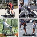 Rupertyle Bike Handlebar Water Bottle Holder, Fits Cups Diameter Less Than 3.6in/9cm, No-Screw Installation, Mesh Pockets, Insulated, with Adjustable Fasteners, Shoulder Strap and Phone Storage Bag. 
