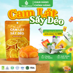 Cam Lát Sấy Dẻo Nonglamfood Túi 45g healthy Snack Ăn Vặt Văn Phòng
