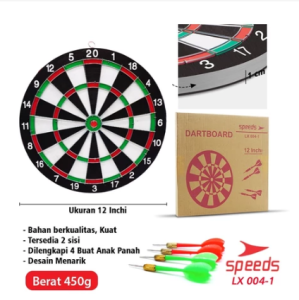 SPEEDS DART Papan Dart Board Game Pro Panahan Dinding 12inch 004-1
