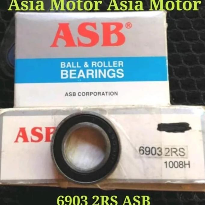Bearing 6903 2Rs Asb Ukuran 17X30X7 Mm Bering Laker 17 X 30 X 7 Mm