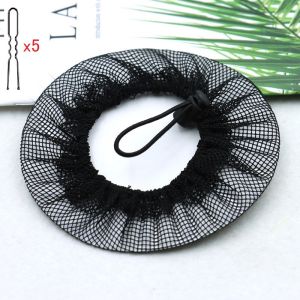 Invisible Hair Net with Buckle For Professional Dancers Stewardess Children Ball Head Hair Cover Bun Maker Accessory