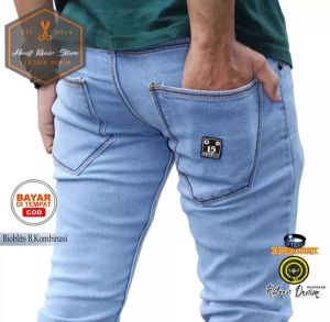 Celana Panjang Jeans Pria Bahan Ngaret Model Pensil Slim Fit / Celana Denim Pria Skiny / Celana Jeans Pria Super Skiny / Ripped Denim Pria Slimfit / Celana Jeans Pria Slim Premium Denim / Jeans Panjang Pria Slim