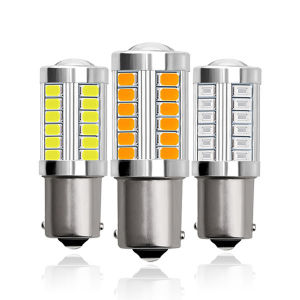 Angelila 2pcs LED Car Tail Bulb 1156 BA15S P21W 1157 P21/5W BAY15D Auto Brake Lights Reverse Lamp Daytime Running Signal Light