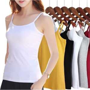 Paket Hemat 7 Pcs Tanktop Wanita Tali Kecil Kaos Dalam Cewe Catton Polos