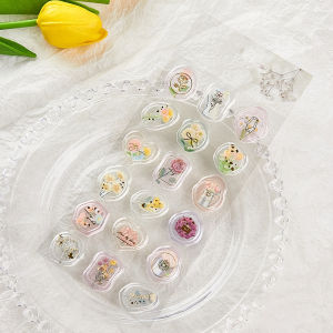 INS Sealing Dear Clear Series 3D Wax Seal Patterns Deco Stickers DIY Decorations Journal Scrapbooking Envelope Labels