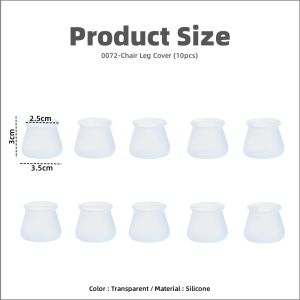 COLOGO 🥇 1pc Silent Thickened Silicone Chair Leg Cover Table Foot Cover Anti-Slip Foot Pad Protective