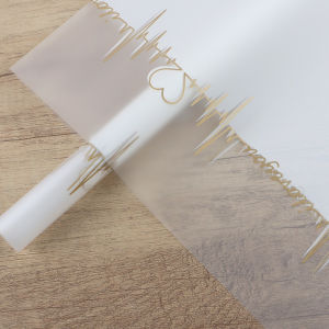 Flower Wrapping Paper Motiv Love Valantine Kertas Cellophane Buket Bunga Celophane KB025