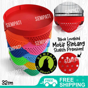 SEMPATI Tebok Lovebird Plastik Tebal Motif Bintang Tebok Sangkar Lovebird Tebok Kandang Burung Lovebird Love Bird Tebok Lovebird Kapsul Plastik TBKBTG