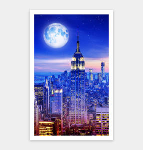 Pintoo Jigsaw Puzzle 1000 pcs H2653: Moon Night Series - Empire State Building (1000pcs)