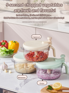 Home Multifunctional Garlic Muddler Hand Crank Garlic Puller