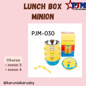 PROMO Luch box Minions Tempat Bekal Tempat Makanan Anti Tumpah PJM044-045