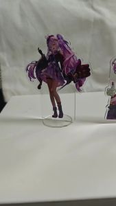 2Pcs/Pack Sparkle Acrylic Display Stand 10CM Q Style Sparkle Model Tabletop Decoration Game Peripheral Anime Gift Collection Bedroom Shelf Present Birthday