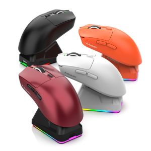 WAPKTY X11 PAW3311 Tri-Mode Bluetooth Mouse 12000 DPI High Precision Wireless Mouse Lightweight RGB Touch Gaming Mouse Gaming Use