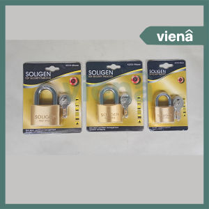 [ VIENA ] Gembok Pagar Pintu Rumah Kuningan Komputer Keys Lhr.Pendek Soligen 40mm  50mm  60mm