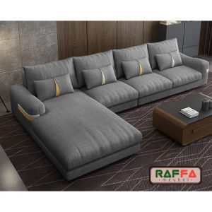 SOFA MINIMALIS L SHAPE - SOFA MODERN - SOFA RUANG TAMU / RUANG KELUARGA - KURSI SOFA