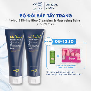 Bộ đôi Sáp Tẩy Trang oh!oh! Divine Blue Cleansing & Massaging Balm (2x150ml)