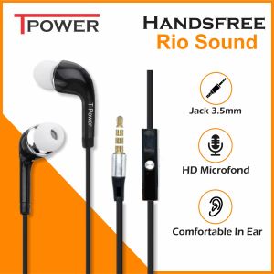 Headset Bass Stereo Original Tpower Rio Sound