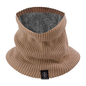 Len Nam khăn quàng cổ sang trọng mùa đông ấm áp khăn ống Phụ Nữ Dệt Kim Mặt nạ che cả mặt snood khăn quàng cổ dày muffler