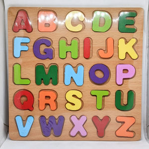 CODMALL Mainan Puzzle kayu Bongkar Pasang Huruf Angka Alfabet Mainan Edukasi Anak/ Mainan Edukasi Anak / Mainan Anak T025