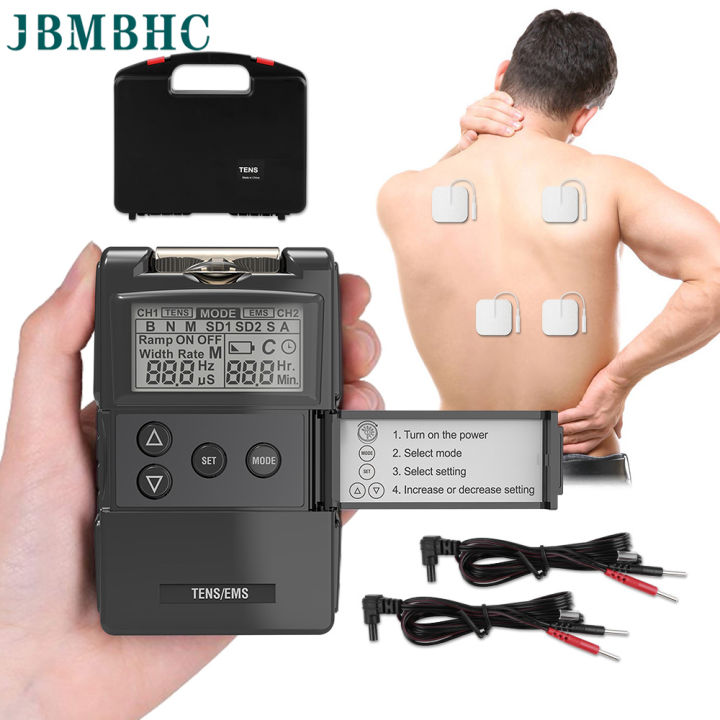 JBMBHC TENS 7000 Unit and EMS Muscle Stimulator OTC TENS Machine for