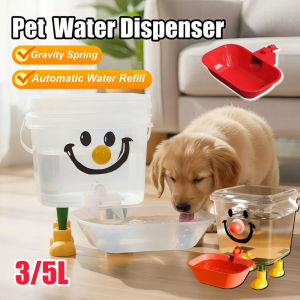 3/5L Pet Automatic Water Dispenser Pet Feeder Transparent Large Capacity Pet Water Bottle