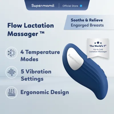 Supermama Lab Flow Lactation Massager™ | Hot & Cold Lactation Massager | Improve Milk Yield