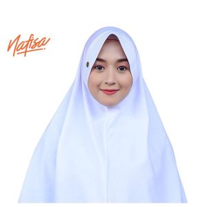 Nafisa Asha Size XL | Hijab Instan Pet | Jilbab Instan Bergo Kaos Jumbo | Khimar Simple