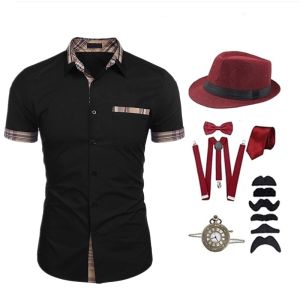 Popular 1920S Gatsby Party Suit Carnival Shirt Annual Meeting Stage Performance Singer Hip Hop